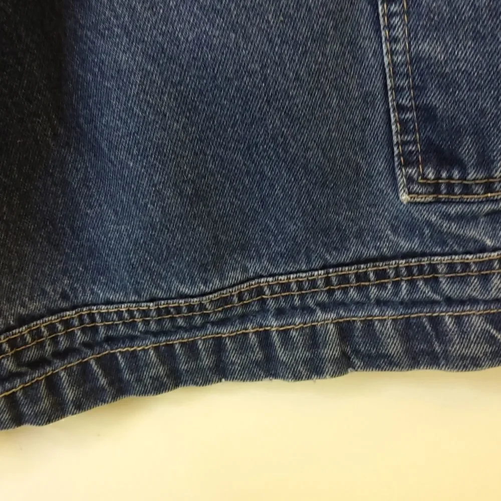 Evolution blue denim seven pocket carpenter shorts